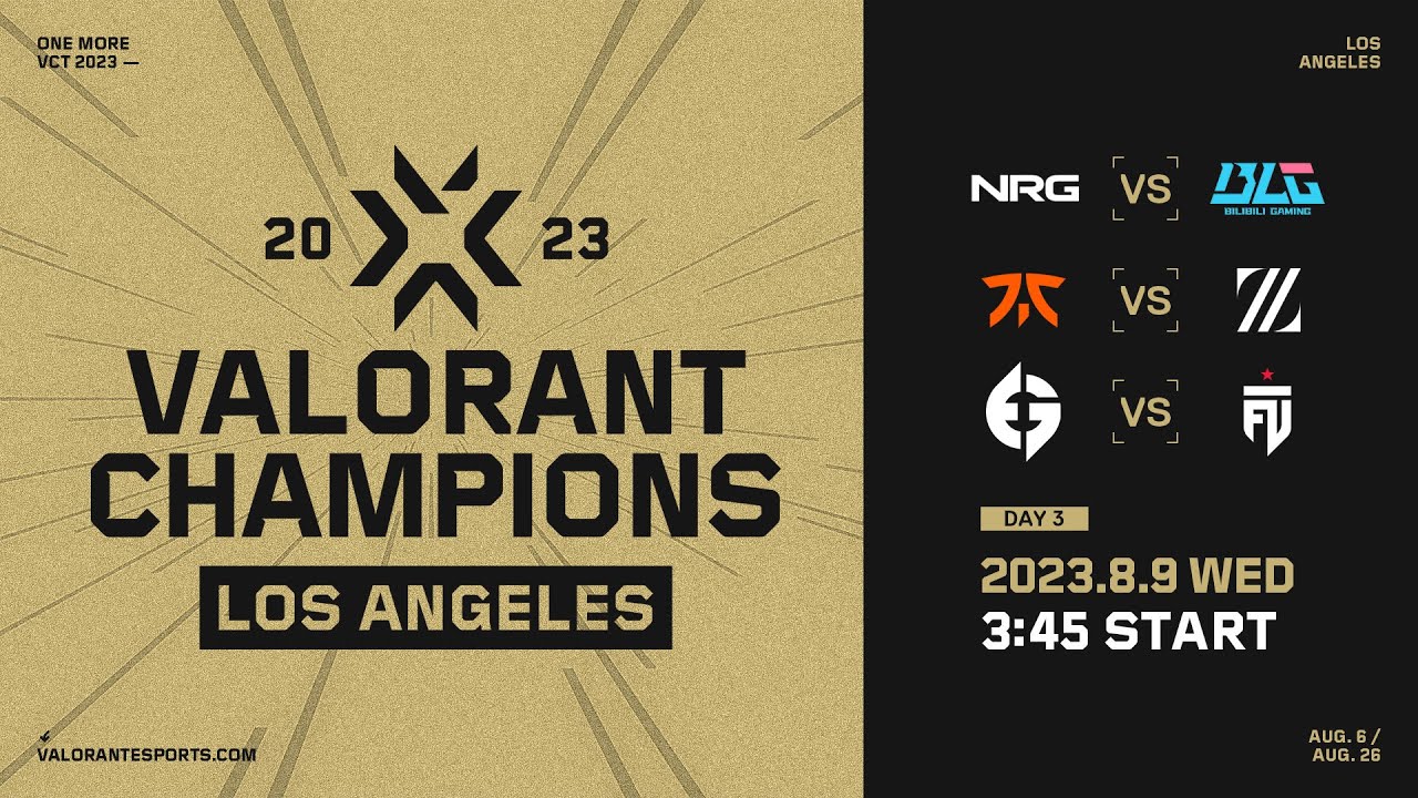 NRG vs. BLG / FNC vs. ZETA / EG vs. FUT — VALORANT Champions — Group Day 3