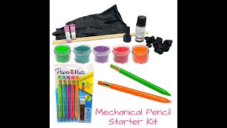 Skim Coat UV Resin Glitter Mechanical Pencil Tutorial for our DIY Papermate Pencil Starter Kit