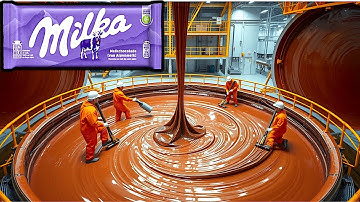 How MILKA CHOCOLATE BAR is Made in Factory 🍫🍫