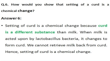 NCERT Solutions Class 7 Science Chapter 6 - Physical and Chemical Changes