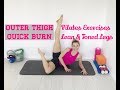 10 min OUTER THIGH Workout Quick Burn | Best Pilates Exercises for Lean & Toned legs