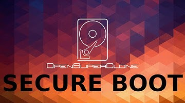 OpenSuperClone-Live: Secure Boot Setup for Direct AHCI/IDE and Virtual Driver