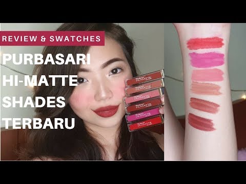 REVIEW + SWATCHES Purbasari Lipstick Color Matte (GIVEWAY??) / naomiviow / BAHASA. 