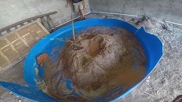 How to render with cob adobe on a cement concrete block wall