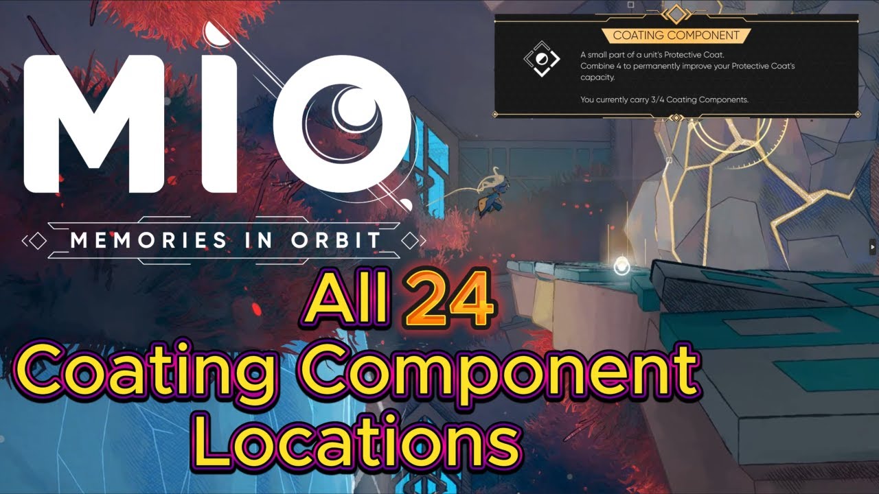 MIO Memories in Orbit All Coating Component Locations (24 Coating Component )