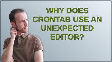 Unix: Why does crontab use an unexpected editor?
