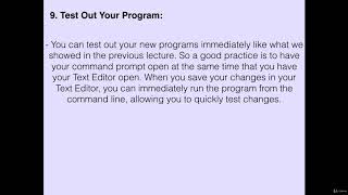Learn Python Programming Language || Test Out Your Program [See Description.]
