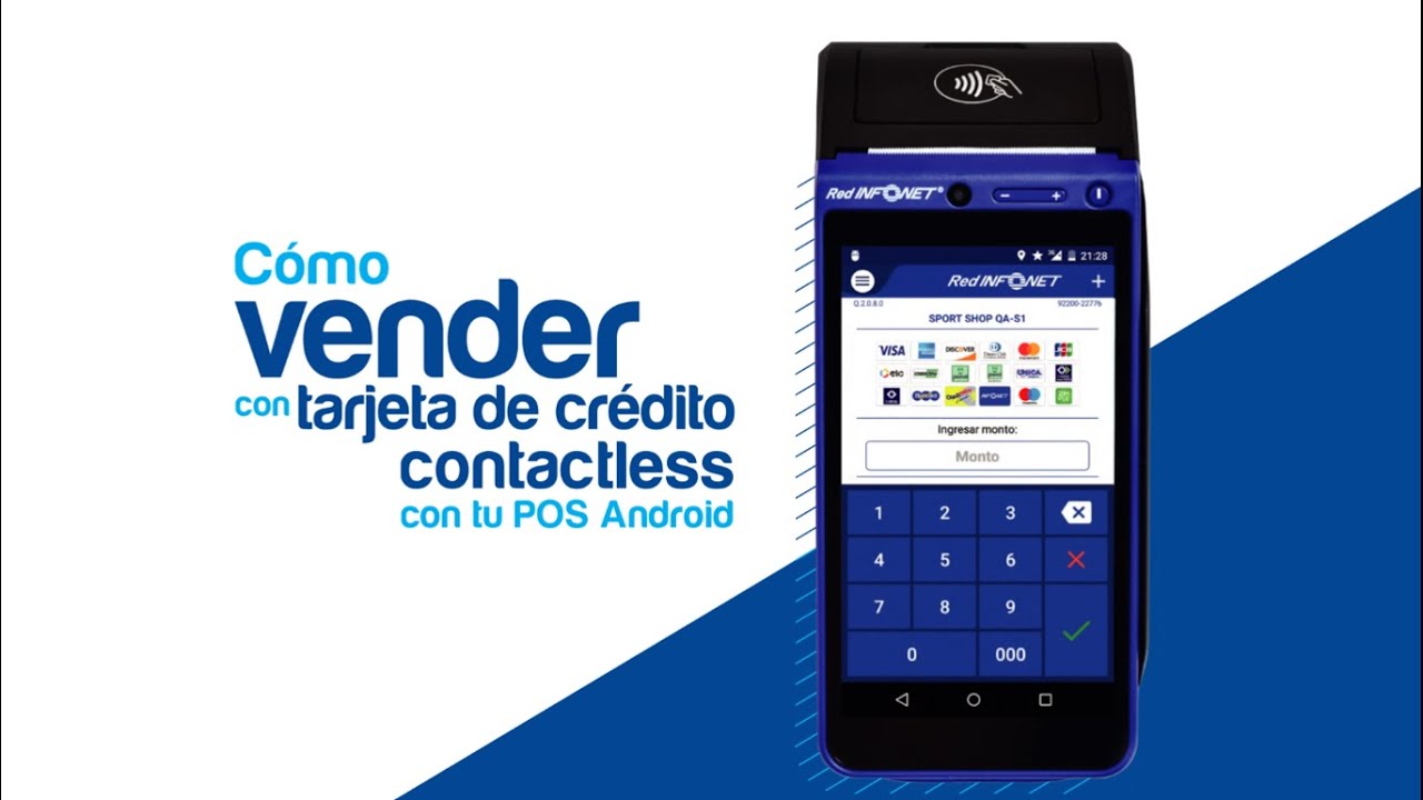identificación Respectivamente En el piso Cómo vender con tarjeta de crédito contactless | POS Android - YouTube