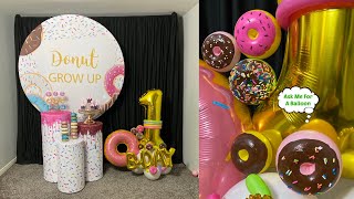 1st Birthday Donut Balloon Decoration