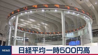 日経平均一時500円高（2020年11月4日）