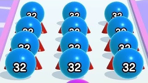 18 Ball Run 2048- All Levels Gameplay walkthrough Android, iOS (Multiple Levels)
