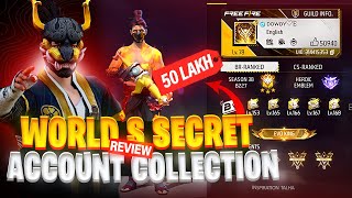 World Secret 😳⚡️Free Fire Account Collection Review || Dowdy id Review😍||