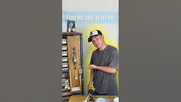 Khoáy mực pha màu trong in lụa thủ công #chibanaothun #chichuai #screenprinting #buffaloplanet #diy