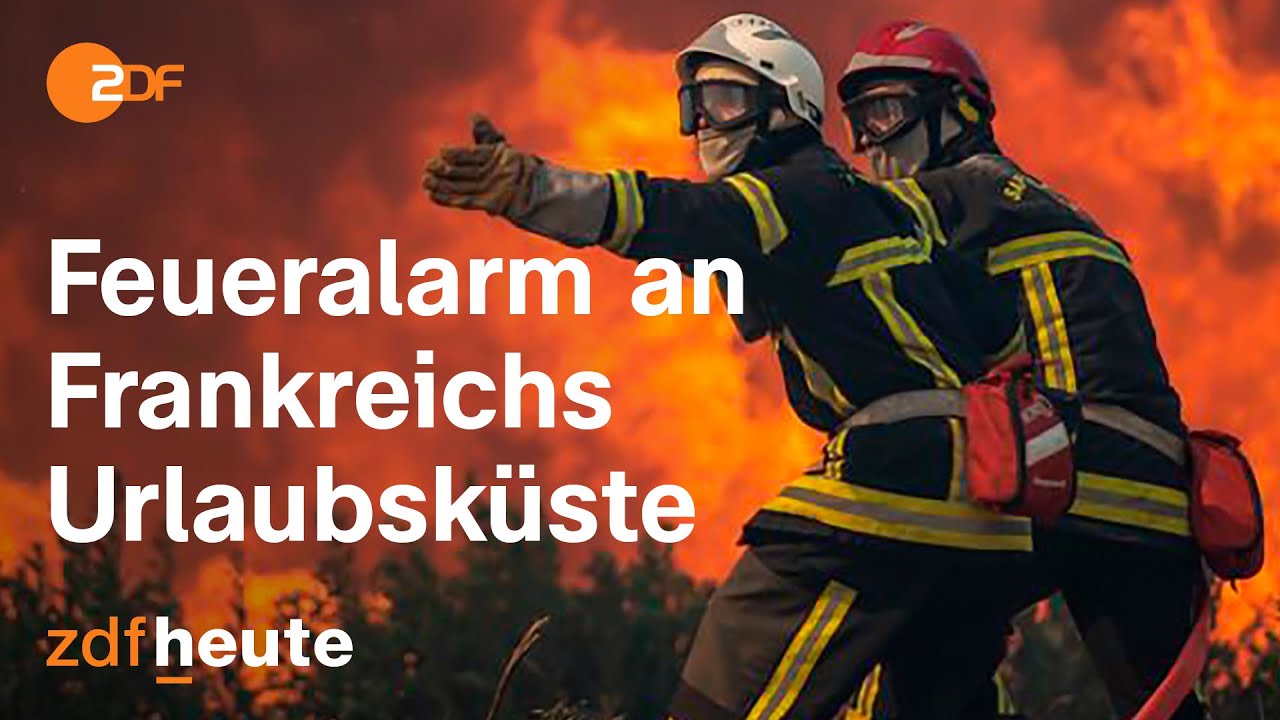Heftige Brände in Frankreich: Tausende Feuerwehrleute kämpfen gegen die Flammen | auslandsjournal