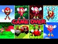 Evolution Of Knuckles death Animations &amp; Game-Over Screens (1994-2023)