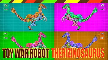 Lắp ráp robot Khủng long chiến đấu | TOY WAR ROBOT Therizinosaurus | DCTE