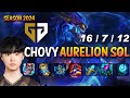 Gen chovy aurelion sol vs tristana mid  patch 147 kr ranked challenger  lolrec