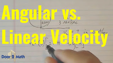 HOW TO CONVERT BETWEEN ANGULAR AND LINEAR VELOCITY | Trigonometry