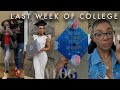 my very last week of college | graduation, finals week, graduation cap decor, + sleek pony tutorial