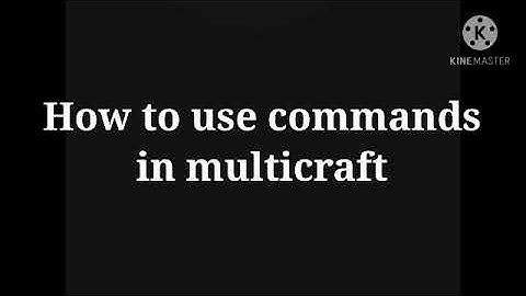 How to use commands in multicraft