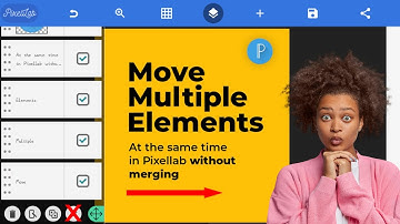 Move and Rotate Multiple Design elements without merging them on pixellab