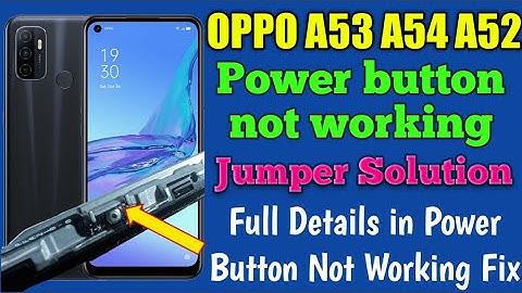 OPPO A53 A54 A52 Power Button Not Working Jumper Solution ! Oppo A53 A54 A52 Power Button Way 👍⚡👍