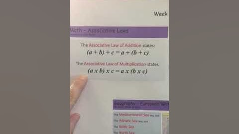 C4W19 Math - Associative Laws
