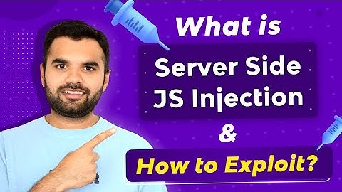 Server Side JavaScript Injection