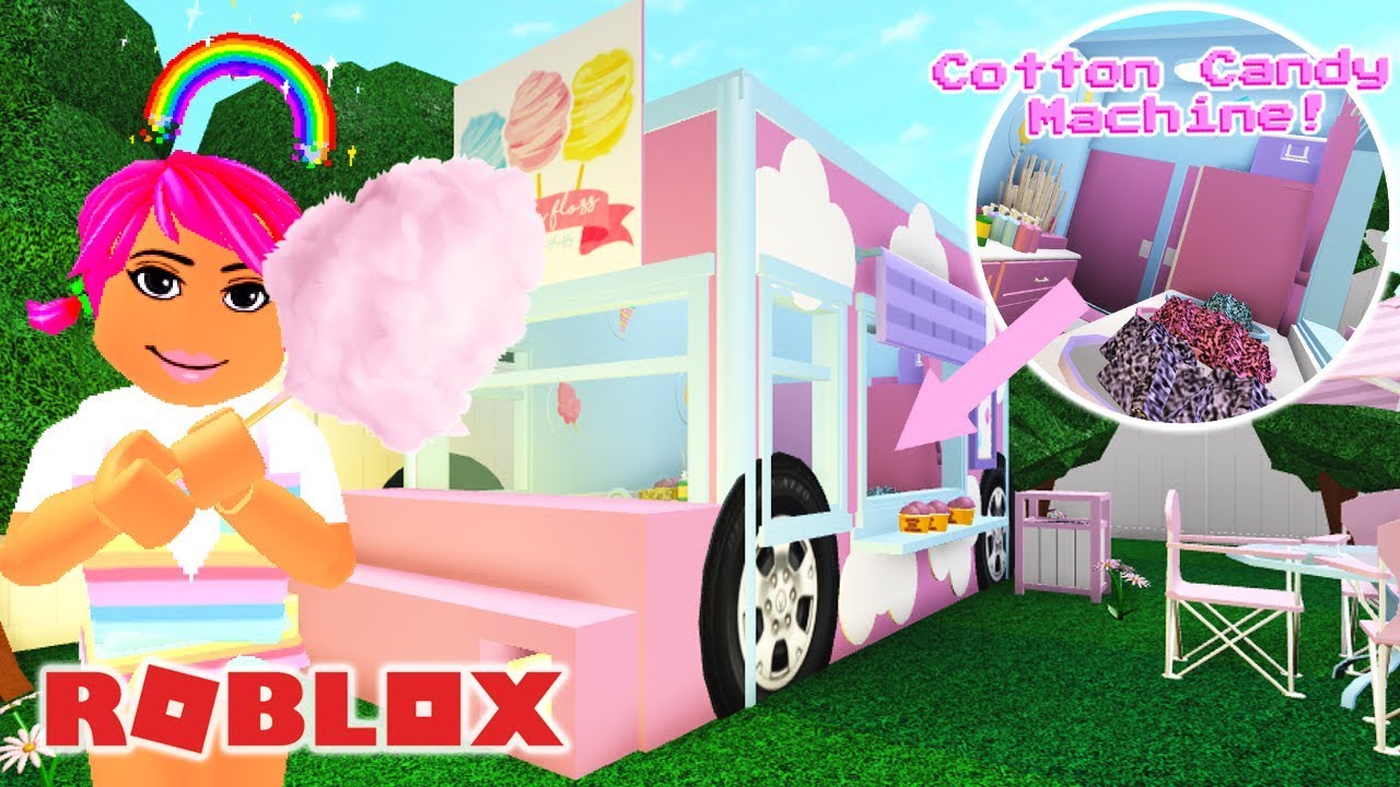 I Built A Cotton Candy Truck In Bloxburg Mini Builds Welcome To Bloxburg Youtube - building a shopping mall roblox bloxburg youtube cotton ii