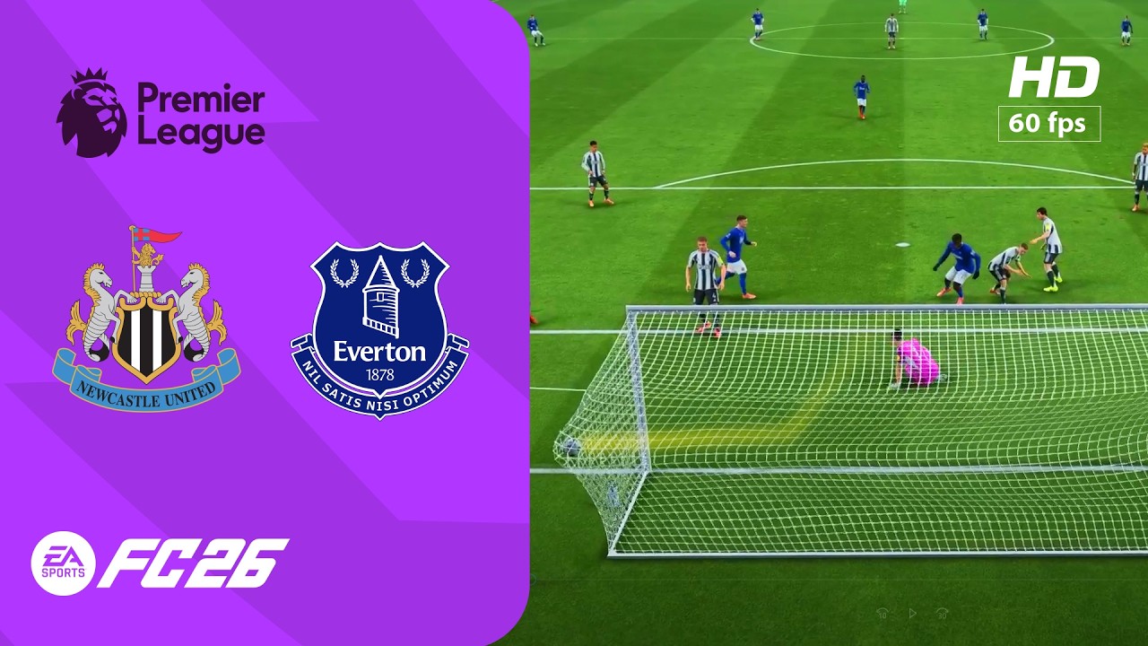 Newcastle vs Everton - Premiere League | PC [HD60] FC 26 - Full Match