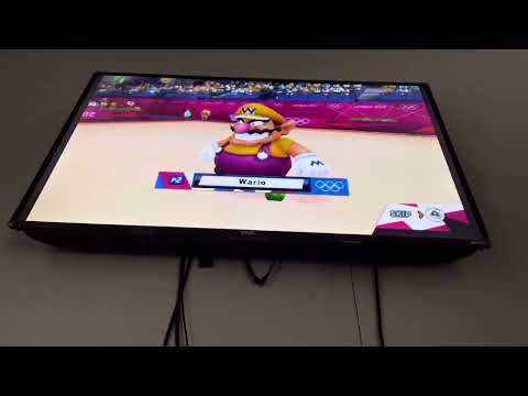 Mario Sonic At The London 2012 Olympic Games Wario Loses To Peach In Rhythmic Ribbon
