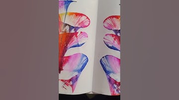 Easy thread painting String  pull painting @aRtiShtaM #stringpull #rainbow #threadpainting #simple