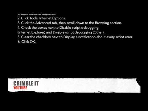 INTERNET EXPLORER SCRIPT ERRORS
