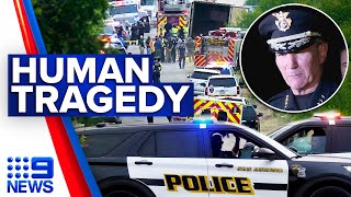Three people in custody after 46 migrants found dead inside truck in Texas | 9 News Australia