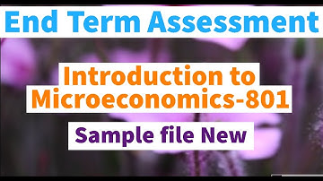 Sample file  Introduction to Microeconomics 801  | AIOU INFO