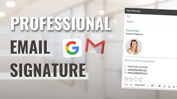 How to create an Email signature in Gmail with picture 2022