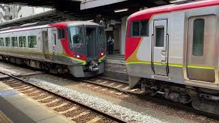 徳島駅 2700系特急うずしお 連結の様子