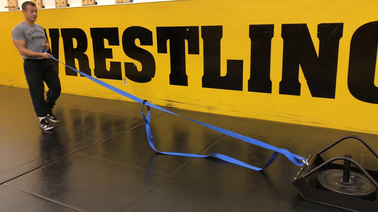 Wrestling Sled Technique Plank Row YouTube