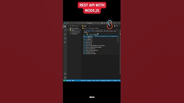 Creating a REST API with Node.js #nodejs #shorts