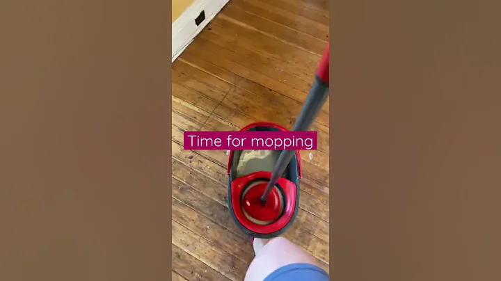 Cleaning the hardwood floors in my dining room