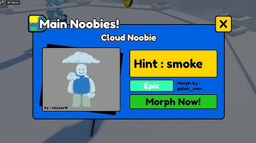 How To Get Cloud Noobie In Find The Noobies Morphs Roblox (2024)