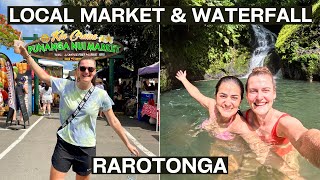 Rarotonga, Cook Islands Local Market and stunning Waterfall!
