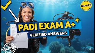 I Got My PADI Open Water Diver Certification Exam Graded A+ ✨ Here's EXACTLY