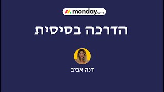 Hebrew demo: הדרכה בסיסית - monday.com