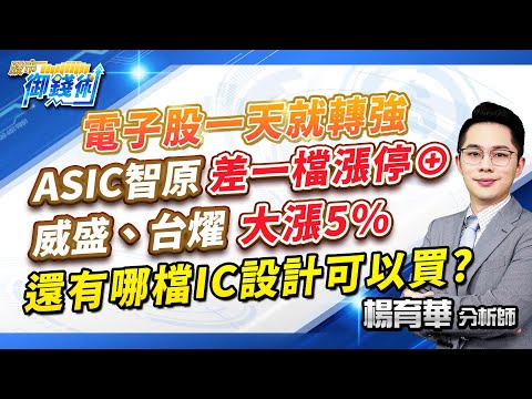 2023.11.28【電子股一天就轉強 ASIC智原差一檔漲停⊕ 威盛、台燿大漲5% 還有哪檔IC設計可以買?】#楊育華 #股市御錢術