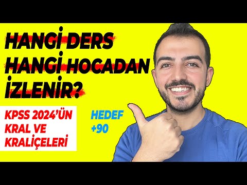 KPSS 2024 EN DETAYLI HOCA ÖNERİSİ GYGK Tüm Dersler