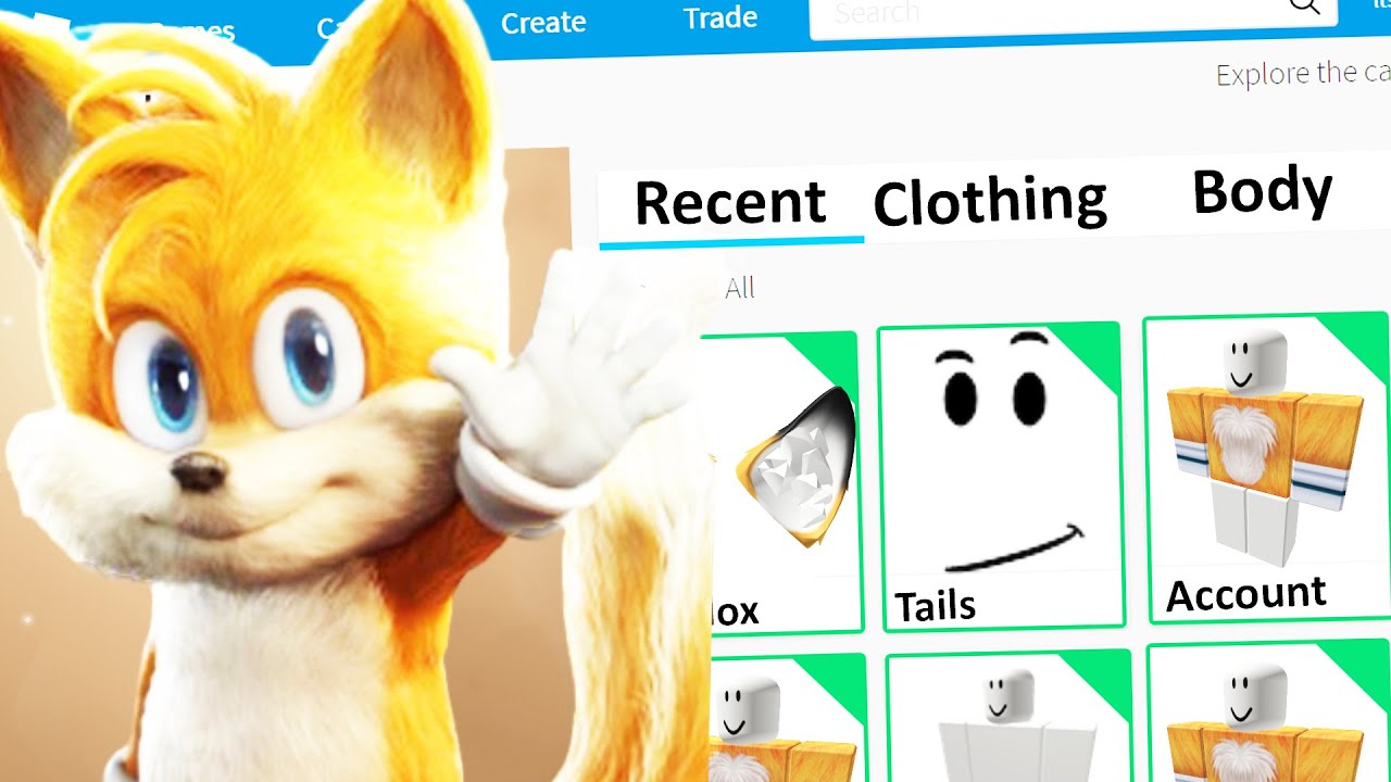 Tails The Fox Sonic Roblox Avatar