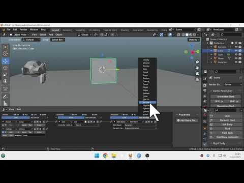 how to make player activate other object's psychics by collision, in UPBGE.