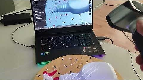 Shining3D Einscan HX - Complete workflow of how to scan a small part #Shining3D #Einscan #HX