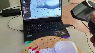 Shining3D Einscan HX - Complete workflow of how to scan a small part #Shining3D #Einscan #HX